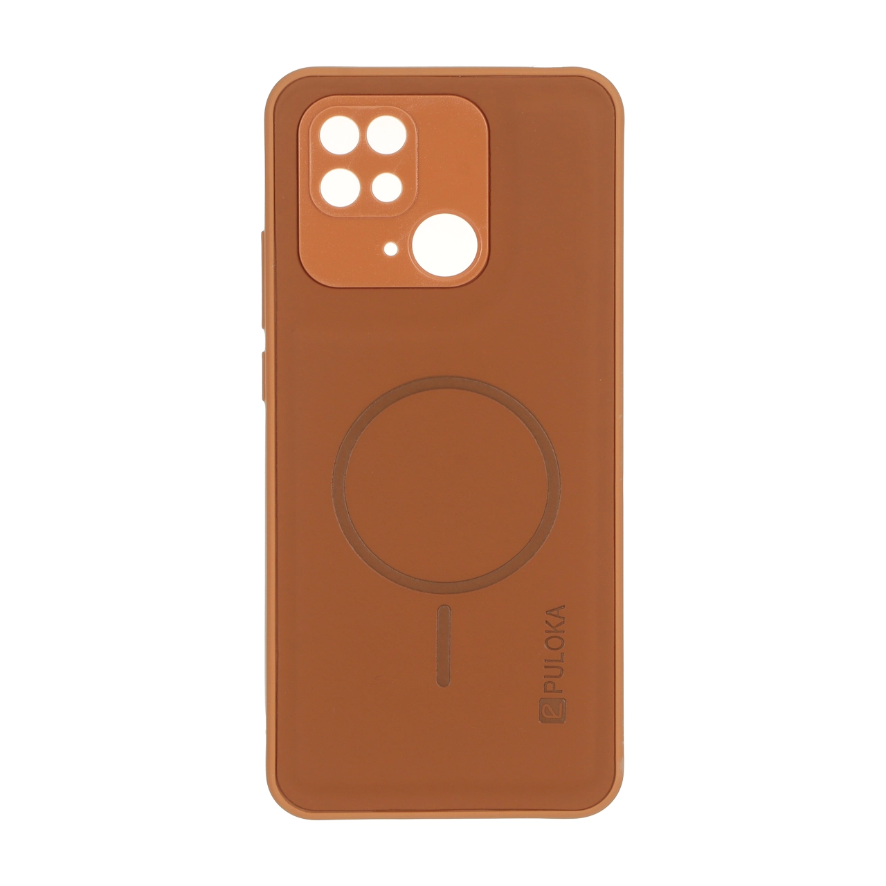 4639878 قاب Puloka جیر طرح مگ سیف Slim محافظ لنزدار Xiaomi Redmi 10C / Redmi 10 Power / Poco C40 - قهوه ای روشن - تصویر 1