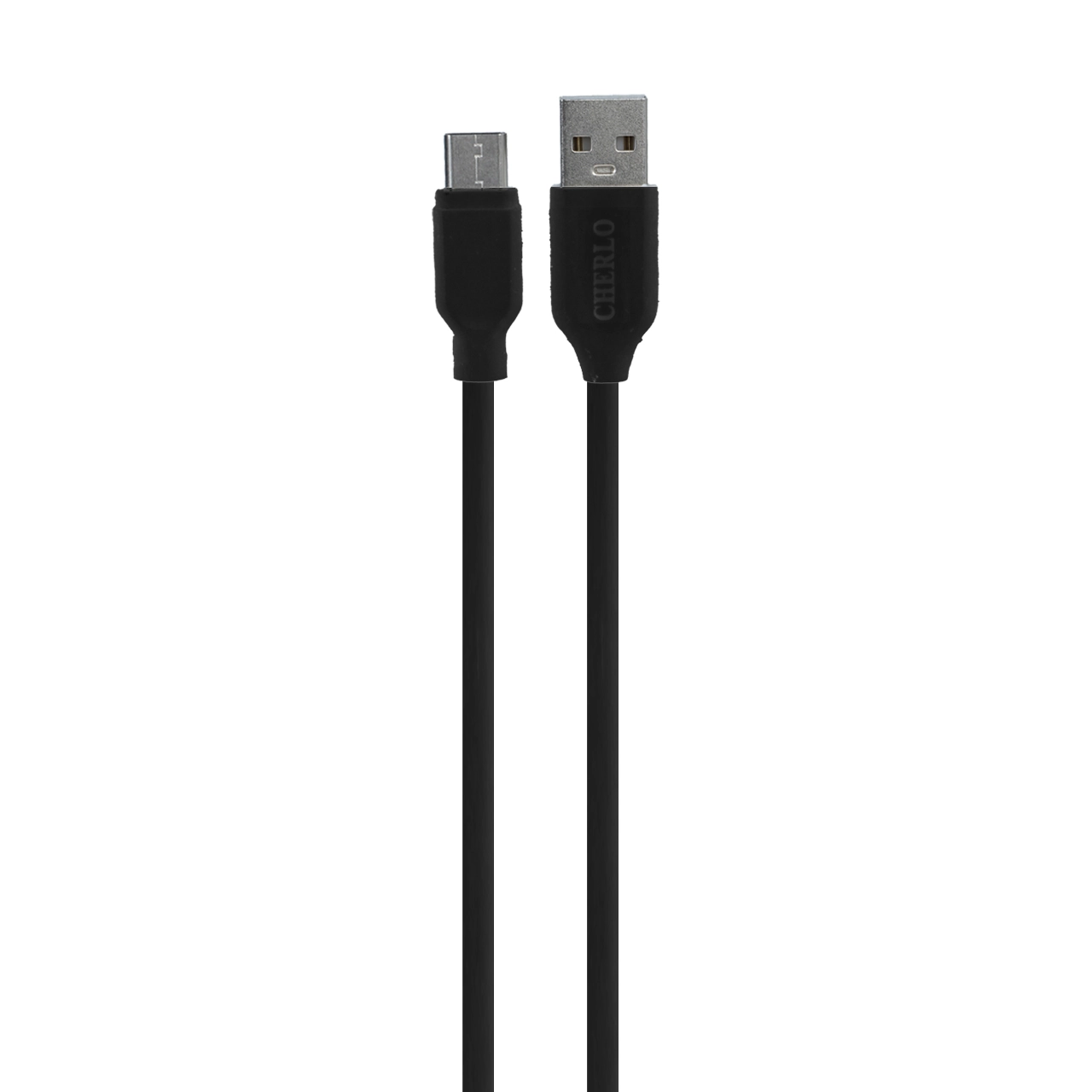 4640254 کابل شارژ CHERLO Type-C - مشکی - SMO (بدون پک) - تصویر 1