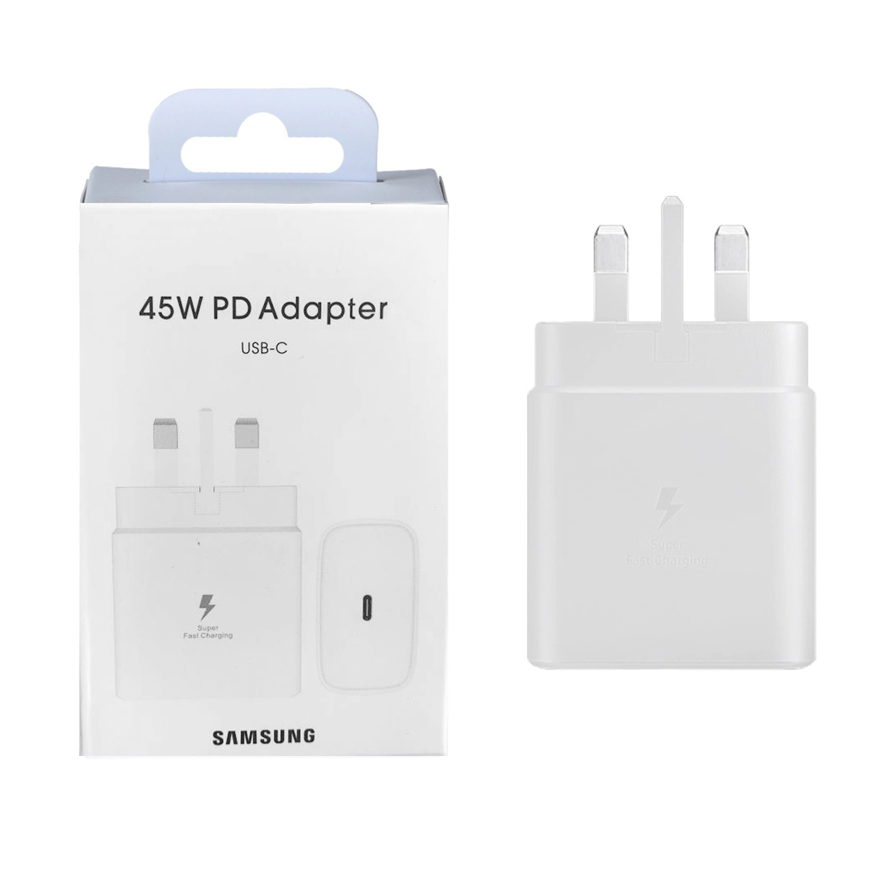 4645924 شارژر دیواری سه پین PD و فست تک پورت SAMSUNG Type-C مدل EP-TA845 45W - سفید (گارانتی شش ماهه شرکتی) - تصویر 1