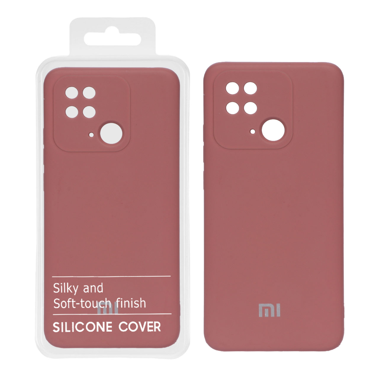 886662 قاب نیو سیلیکون محافظ لنزدار RFF مدل Xiaomi Redmi 10C / Poco C40 - حنایی (پک دار) - تصویر 1